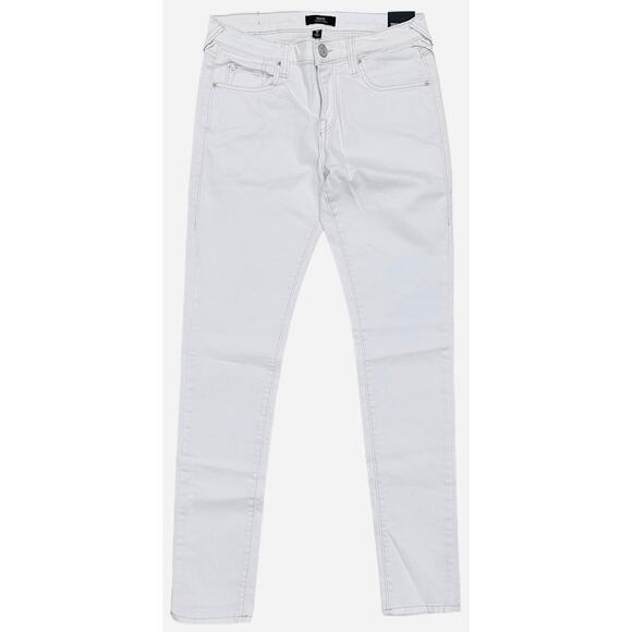 True Religion Men's Rocco Renegade Relaxed Skinny Fit Stretch White Jeans - Picture 3 of 9